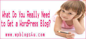 What Do You Really Need to Get a WordPress Blog?